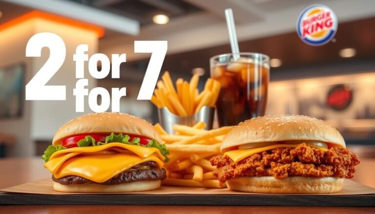 burger king 2 for 7 menu