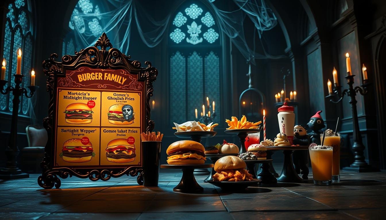 burger king addams family menu