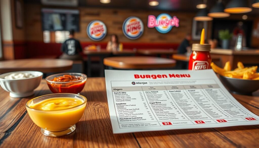 burger king allergen menu