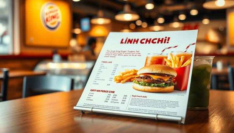 burger king lunch menu with prices