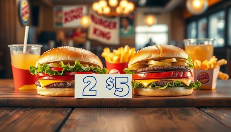 burger king menu prices 2 for $5