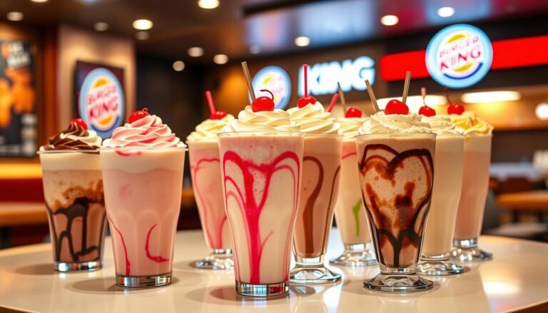 burger king shakes menu