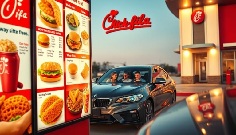 chick fil a drive thru menu