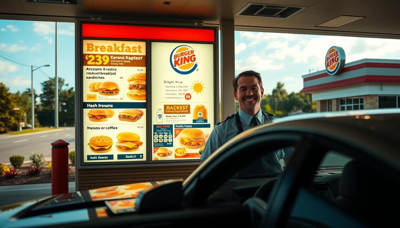 drive thru burger king breakfast menu