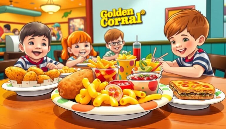 golden corral kids menu