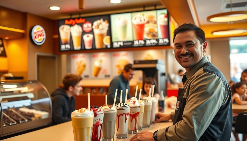how to order burger king milkshakes