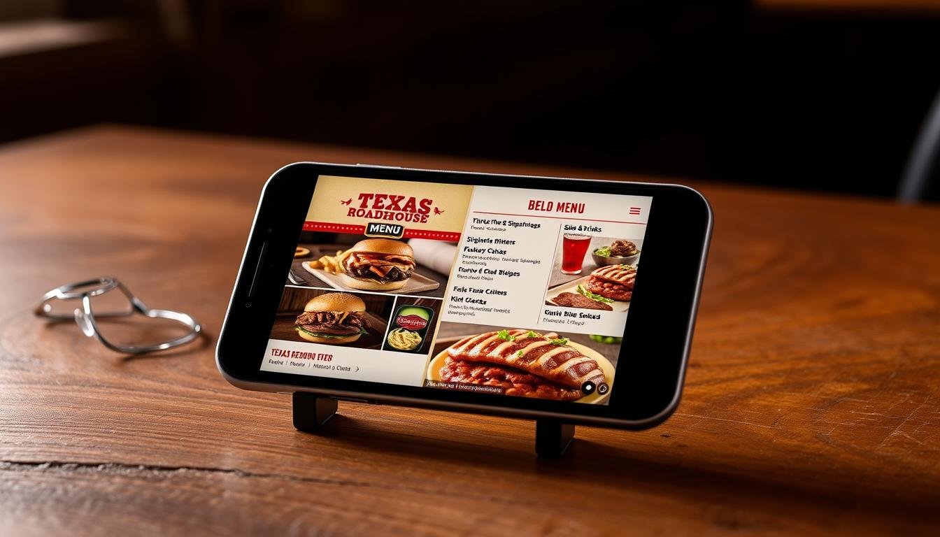 texas roadhouse mobile menu